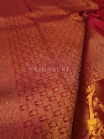 Load image into Gallery viewer, Imperial - Pure Kanjivaram Silk Saree with Copper Zari
