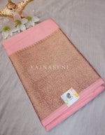 Load image into Gallery viewer, Linen Silk Saree - Pastel Pink
