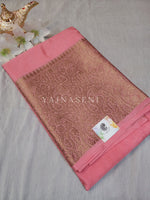 Load image into Gallery viewer, Linen Silk Saree - Blush Pink
