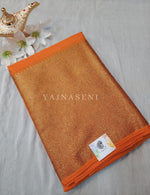 Load image into Gallery viewer, Linen Silk Saree - Orange
