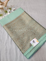 Load image into Gallery viewer, Linen Silk Saree - Mint
