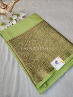 Load image into Gallery viewer, Linen Silk Saree - Light Green

