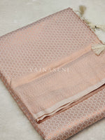 Load image into Gallery viewer, Kubera Pattu x Rosegold Zari Saree - Ivory
