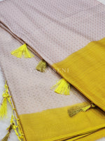 Load image into Gallery viewer, Banarasi Soft Silk Copper Zari Saree - Sunshine
