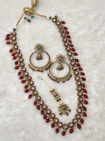 Load image into Gallery viewer, ZOYA necklace set - Maroon
