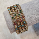 Load image into Gallery viewer, HEERA - set of 4 bangles (multicolour)
