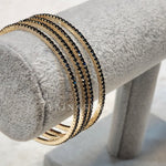 Load image into Gallery viewer, MADONNA - set of 4 thin bangles (blue)
