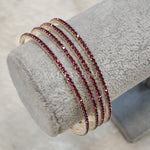 Load image into Gallery viewer, MADONNA - set of 4 thin bangles (purple)
