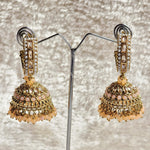 Load image into Gallery viewer, C-hoop ring jhumkas - Peach
