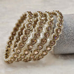 Load image into Gallery viewer, JAANVI - set of 4 bangles (champagne x champagne)

