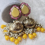 Load image into Gallery viewer, NIKISHA Jhumkas - Yellow
