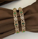 Load image into Gallery viewer, SAHARA - pair of bangles (Green)
