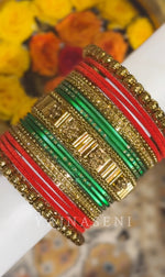 Load image into Gallery viewer, Bangle stack - Crimson Forest
