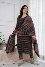 Load image into Gallery viewer, NATHIYA [XL / 42] - Straight cut kurti set
