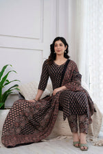 Load image into Gallery viewer, NATHIYA [L / 40] - Straight cut kurti set
