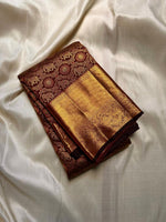 Load image into Gallery viewer, Gajagamini - Pure Kanjivaram Silk Saree with Gold Zari
