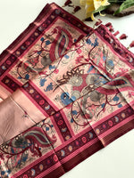 Load image into Gallery viewer, Printed Dola Viscose Saree : Mayura Raga
