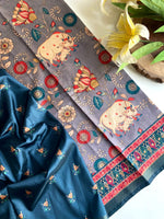 Load image into Gallery viewer, Printed Dola Viscose Saree : Vatsalya Gatha
