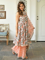 Load image into Gallery viewer, RIDHI [XL / 42] - Flared Kurti Suit Set
