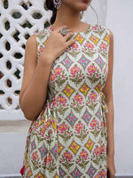 Load image into Gallery viewer, AADRIKA [S / 36] - Side pleated kurti set
