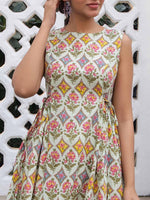 Load image into Gallery viewer, AADRIKA [3XL / 46] - Side pleated kurti set
