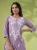 Load image into Gallery viewer, VARSHINI (Lilac) [XL / 42] - Kurti Top
