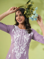 Load image into Gallery viewer, VARSHINI (Lilac) [M / 38] - Kurti Top

