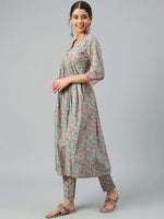 Load image into Gallery viewer, HEERA [L / 40] - Alia cut kurti set
