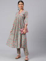 Load image into Gallery viewer, HEERA [M / 38] - Alia cut kurti set
