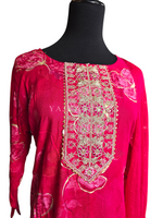 Load image into Gallery viewer, MAHIMA [L/40] - Straight Cut Kurti Set (Hot Pink)
