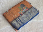 Load image into Gallery viewer, Linen Cotton Saree - Rooted Katha
