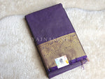 Load image into Gallery viewer, Vaira oosi x Checkered Saree - Aurora Borealis Purple
