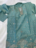 Load image into Gallery viewer, DANUSH [XL/42] - (Turquoise) Men Mid Length Kurta Top
