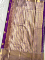 Load image into Gallery viewer, Kanchipuram Semi Silk Saree - Purple x Lavender
