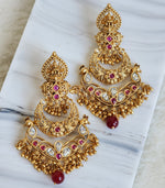 Load image into Gallery viewer, DIVYASRI earrings (Maroon)
