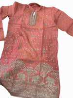 Load image into Gallery viewer, SIDDHARTH MALHOTRA [L/40] - (Coral Pink) Men Mid Length Kurta Top
