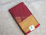 Load image into Gallery viewer, Semi Soft Silk Gold Zari Saree - Rosewood
