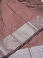 Load image into Gallery viewer, Semi Soft Silk Silver Zari Saree - Rose Taupe
