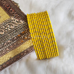 Load image into Gallery viewer, Matte dot Bangles - Yellow
