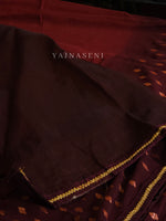 Load image into Gallery viewer, Georgette saree x Glitter prints - Maroon Ombre

