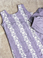 Load image into Gallery viewer, PRISHTI [XL/42] - Straight Cut Kurti Set (Lavender)
