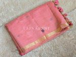 Load image into Gallery viewer, Linen Cotton Saree x Pichwai Tales - Pink
