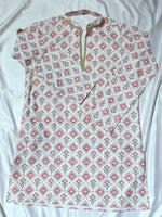 Load image into Gallery viewer, VIKRAM [XL/42] - (Pink) Men Mid Length Kurta Top
