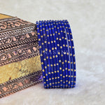 Load image into Gallery viewer, Metallic x Dot Bangles - Royal Blue
