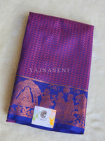 Load image into Gallery viewer, Pallakku series - Soft Semi Silk Saree : Purple x Red
