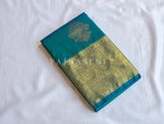 Load image into Gallery viewer, Royal Edit x Semi Soft Silk Gold Zari Saree - Peacock
