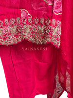 Load image into Gallery viewer, MAHIMA [L/40] - Straight Cut Kurti Set (Hot Pink)
