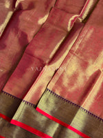 Load image into Gallery viewer, Tissue x Cotton Saree - Coral Pink
