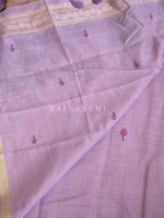 Load image into Gallery viewer, Linen Cotton Saree x Pichwai Tales - Purple
