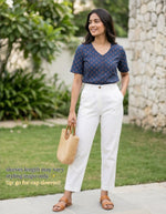 Load image into Gallery viewer, AAMIYA [M/38] - Short Kurti Top (Blue)
